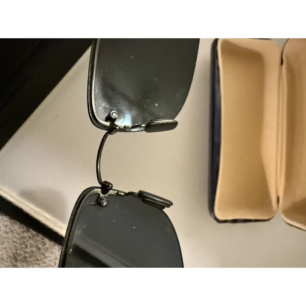 MAUI JIM Sunglasses MJ-352-02 Pali Black Flexon Polarized Half Rim Case Unisex